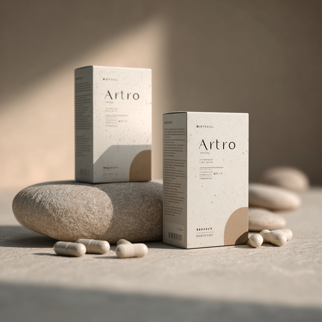 Artro product package on neutral background